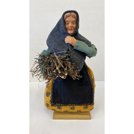 Femme au fagot -SANTON HABILLE Femme au fagot -SANTON HABILLE