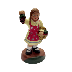 Fille aux raisins - santon...