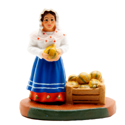 Santon vendeuse de melons 7 cm