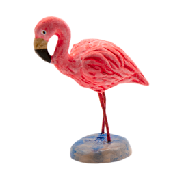 Santon flamant rose debout...