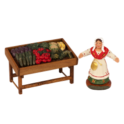 Vegetables saleswoman