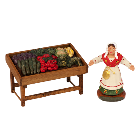 Vegetables saleswoman