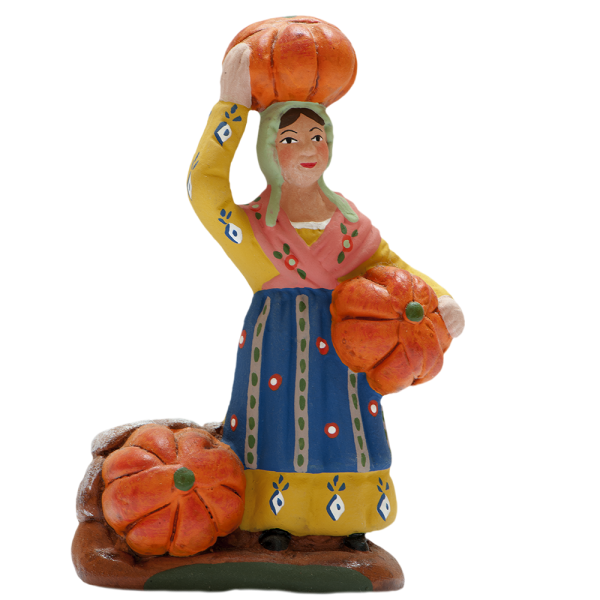 Femme aux courges 9 cm