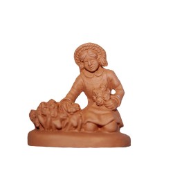 Santon Fille aux fleurs 7...