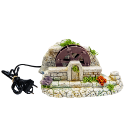 Décor santons Roue à aube...