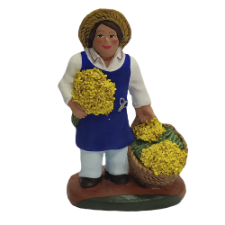 Santon Homme au mimosas 7 cm