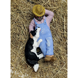 Santon Paysan endormi et...