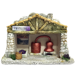 Décor santons Distillerie...