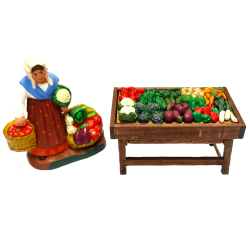 Santon Etal de légumes 7cm...