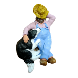 Santon Paysan endormi et...