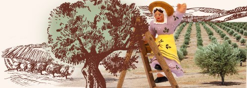 Santons De Provence Arterra – Chamelier Les Blancs, 9 Cm, Argile Décorée à La Main En Provence