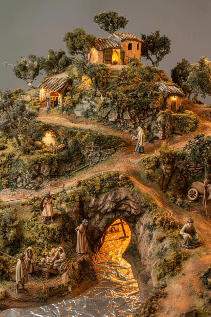 Créer un paysage de crèche provençale