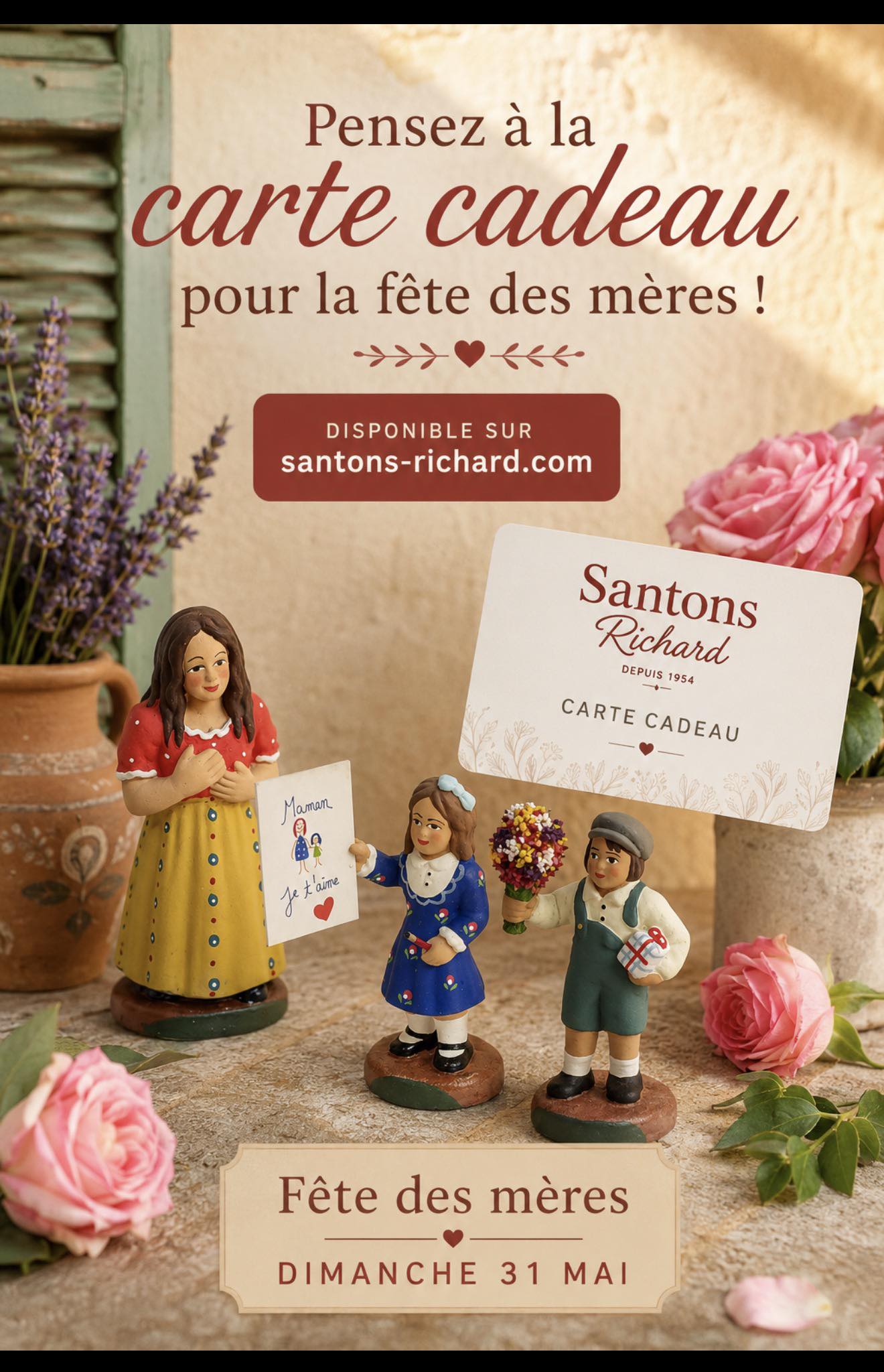 carte cadeau fête des mères