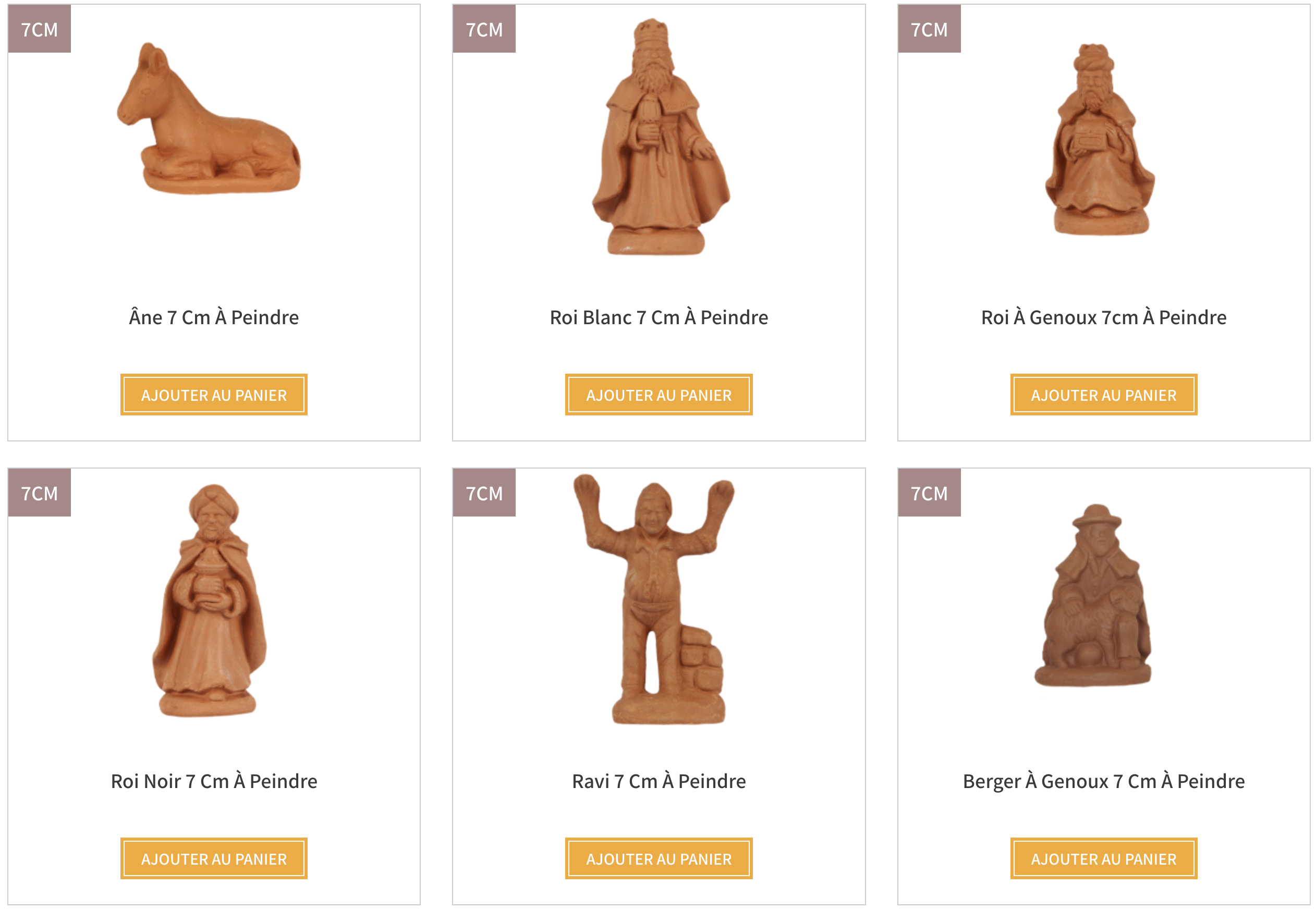 santons de Provence vente en ligne