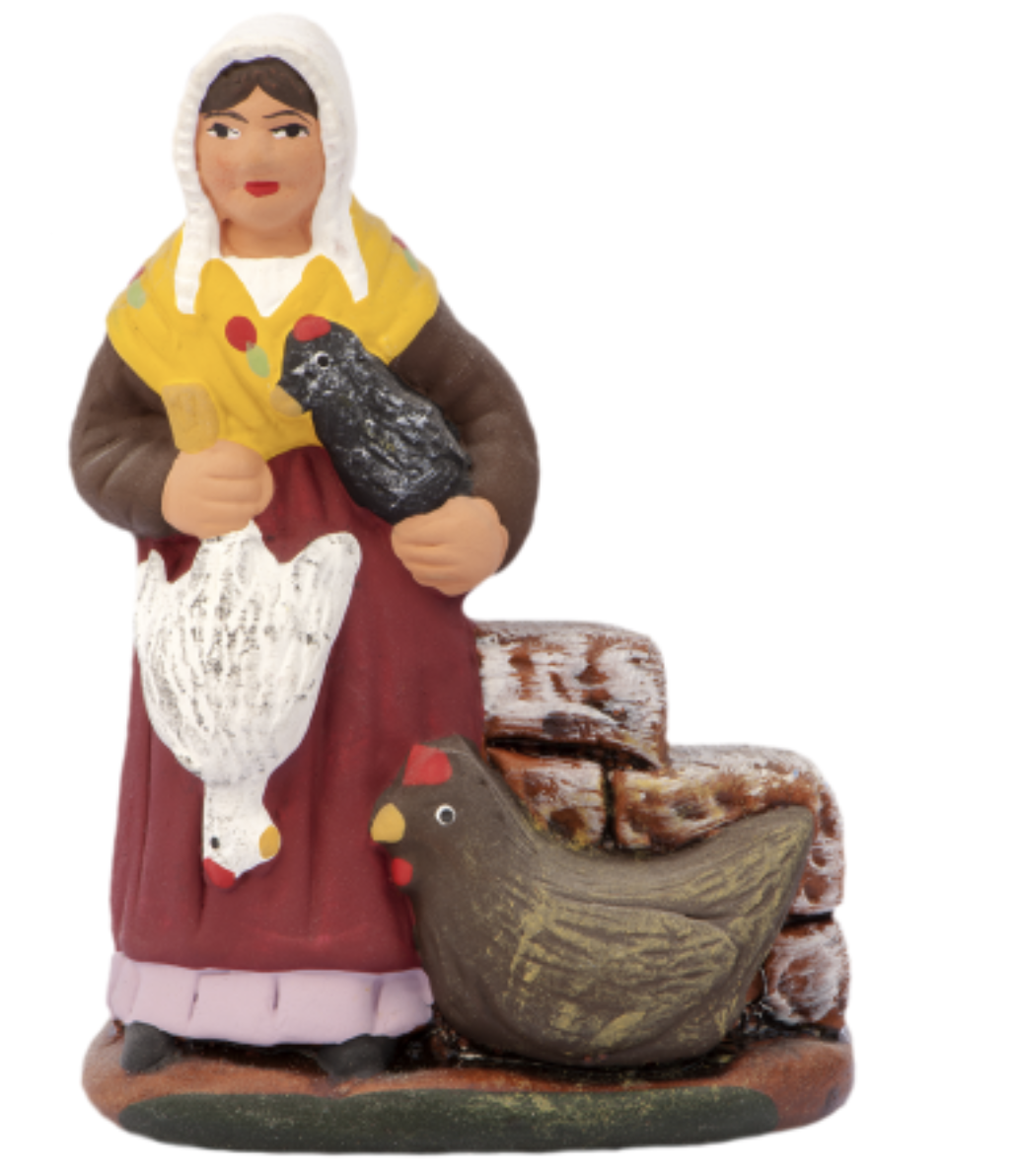 santons provence poule